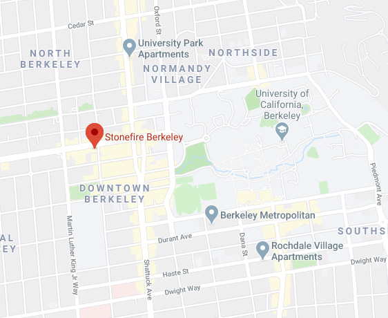 Map of Stonefire Berkeley