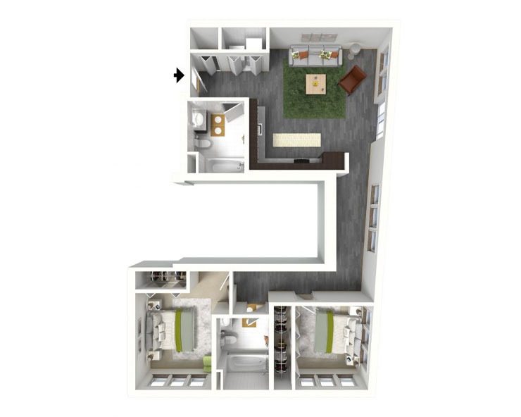 D2 Floor plan